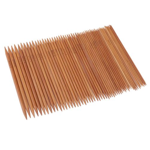 55 Pieces Carbonized Bamboo Knitting Sewing Accessory