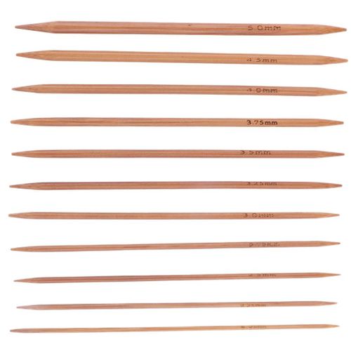 55 Pieces Carbonized Bamboo Knitting Sewing Accessory