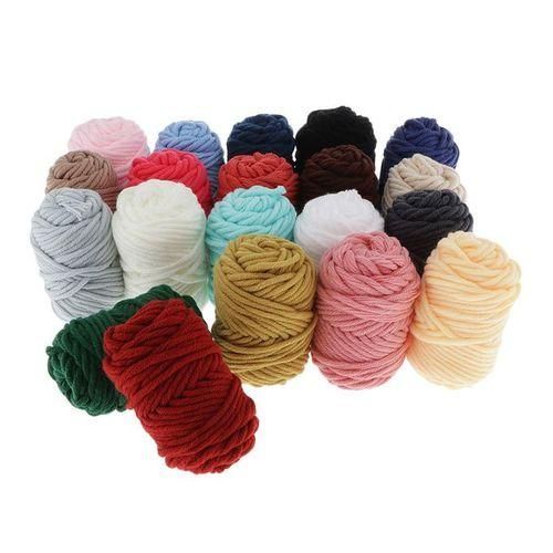 Crochet Threads &ndash; Pack Of 20 Assorted Color Cotton Yarns&ndash;