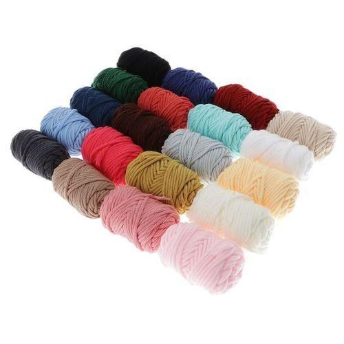 Crochet Threads – Pack Of 20 Assorted Color Cotton Yarns–