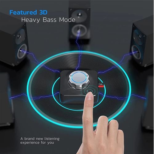 Bluetooth 5.0 Wireless Transmitter Receiver Adapter, RCA TF Card, 3.5mm AUX Jack