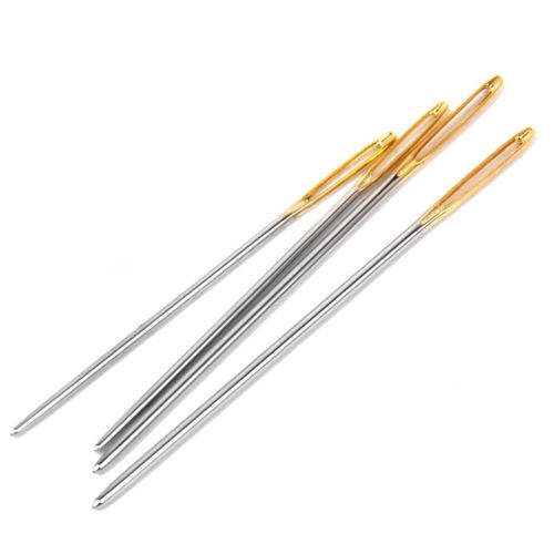 6Pcs Steel Large Eye Blunt Yarn For Knitting Crochet