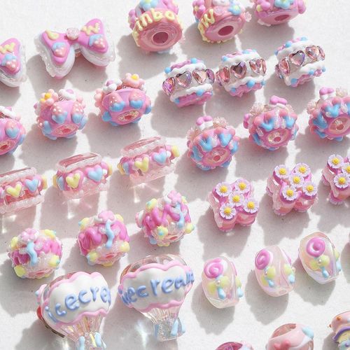 Resin Beads DIY Spacer Beads For Bracelets  22.5x22.5mm