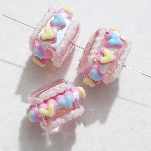 Resin Beads DIY Spacer Beads For Bracelets  22.5x22.5mm