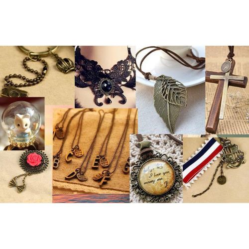 50pcs Necklace Pendant Cross Bracelet Jewelry Making Charms Crafts DIY
