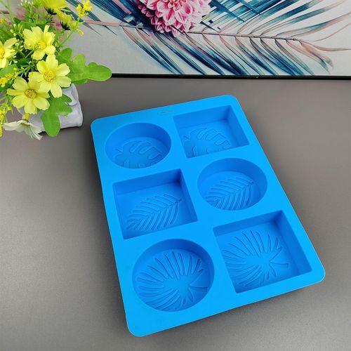 Soap Mold 6 Cavities Silicone Cake Mould Pastry Chocolate Baking Candy