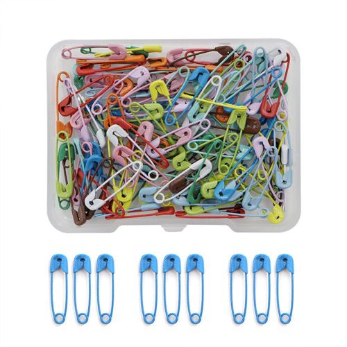 Random Mixed Colors Safety Pins Safety and Durable Not Easily Rust & Bent Safety Pins for Clothing Sewing Jewelry Making DIY NO5241