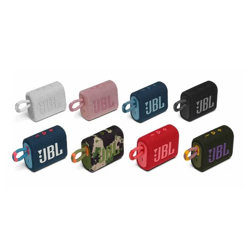 Jbl Go 3 Portable Speaker With Bluetooth, Built-in Battery, Waterproof And Dustproof Feature - Color May Vary