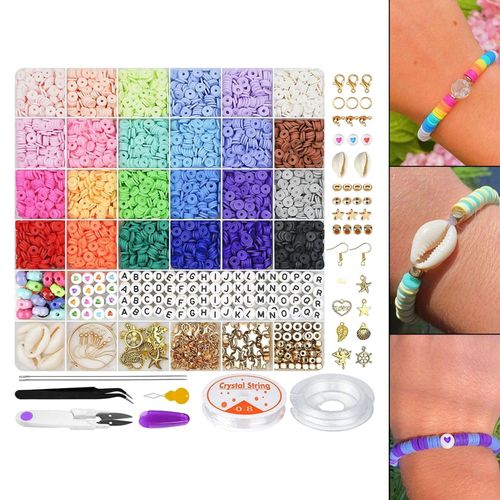 Polymer Clay Beads Jewelry Making DIY Multicolor