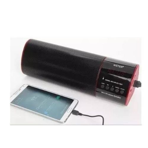 Wster Mini Bass 2519 Bluetooth Speaker - Black