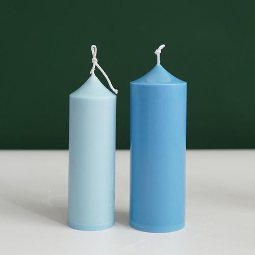 Diy Aromatherapy Candle Mould Church Spire Cylindrical Candle Making Mold Transparent Geometric Spire Plastic Molds Home Decor