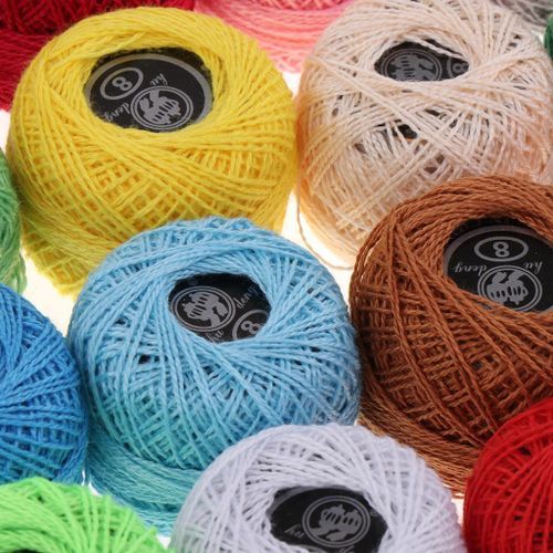 16 Skeins Crochet Yarn - Knitting Yarn - Crochet Cotton Thread for