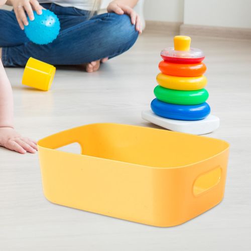 Cosmetics Case Table Organizers Desk For Countertop Yellow