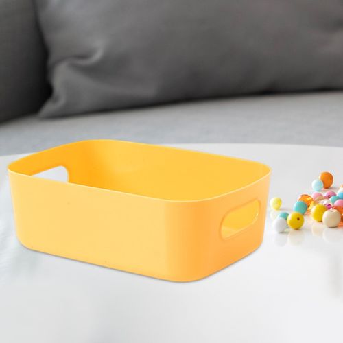 Cosmetics Case Table Organizers Desk For Countertop Yellow