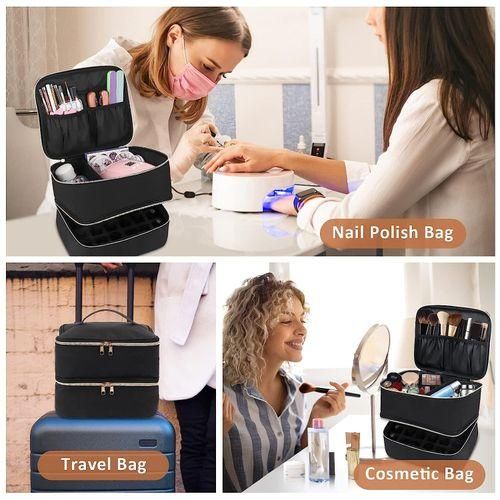 's New  Portable Bag Doublelayer  Storage Bag Can Hold 30