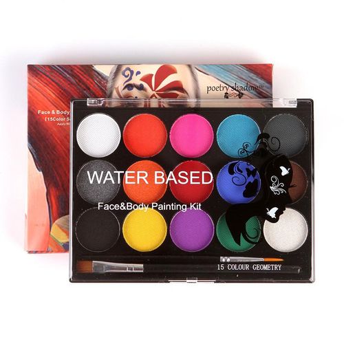 Cross-border 15-color body paint water-soluble face paint Halloween paint is environmentally friendly, non-toxic and can pass the test 15 15 colors NO5112