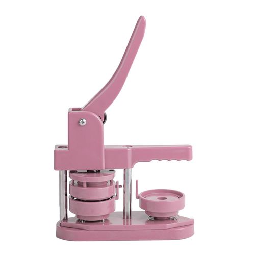 Button Maker Machine Handmade Round Badge Punch Pink 58mm