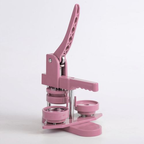 Button Maker Machine Handmade Round Badge Punch Pink 58mm