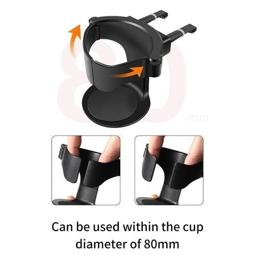 1PC Car Cup Holder Air Vent Outlet Drink Bottle Holder Black