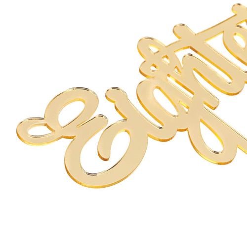 1Pcs Happy Birthday 18th Eighteen Acrylic Cake Topper Silver Gold Party Supplies Gold