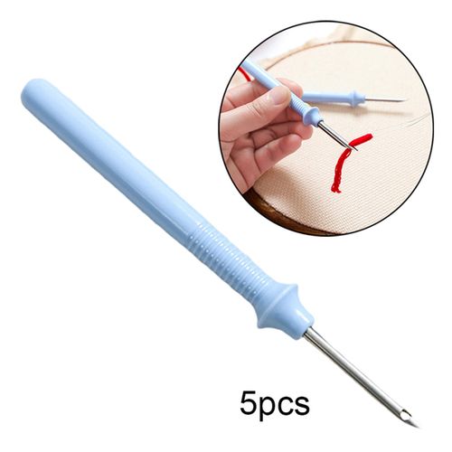5Pcs DIY Punch Needle Embroidery Pen Set Craft Tools Cross Stitching