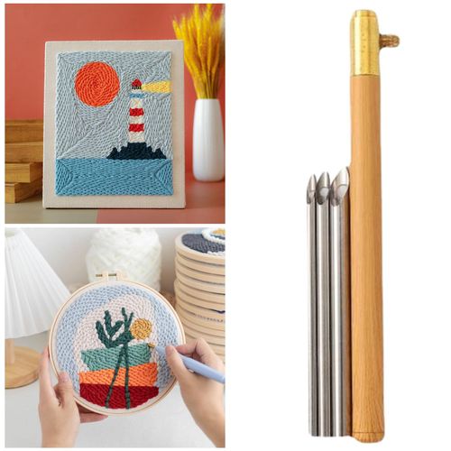 Embroidery Punch  Stitchwork Needle Stitching Applique Knitting Tools