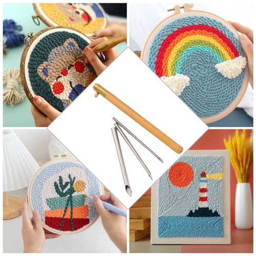 Embroidery Punch  Stitchwork Needle Stitching Applique Knitting Tools