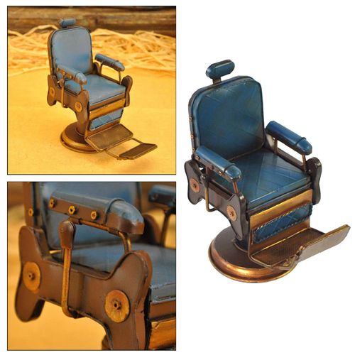 Creative Rustic  American Style Barbershop Chair Model Tabletop