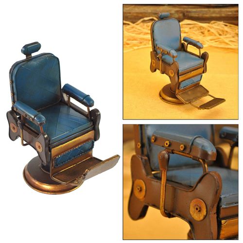 Creative Rustic  American Style Barbershop Chair Model Tabletop