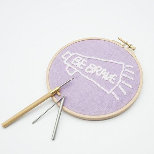 Embroidery Punch Pens Sewing Stitchwork Needle Craft Applique Kit Pen