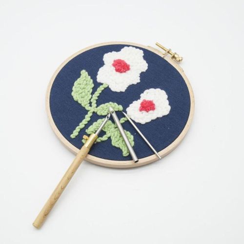 Embroidery Punch Pens Sewing Stitchwork Needle Craft Applique Kit Pen