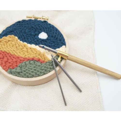 Embroidery Punch Pens Sewing Stitchwork Needle Craft Applique Kit Pen