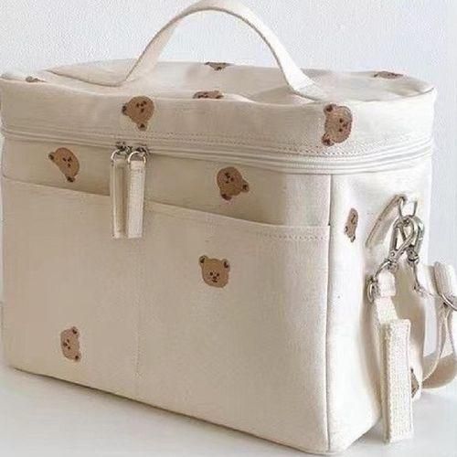Baby Diaper Bag Canvas Lightweight Storage