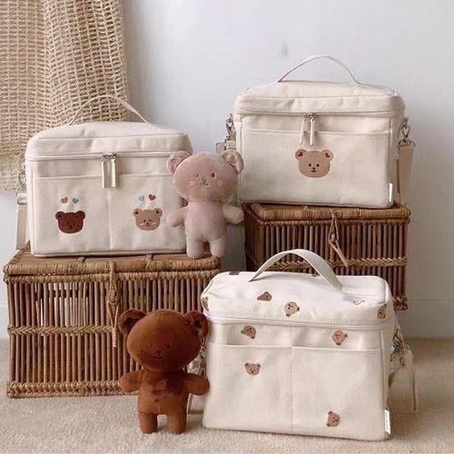 Baby Diaper Bag Canvas Lightweight Storage