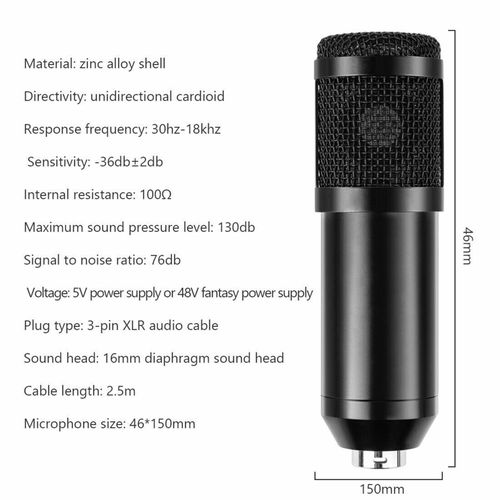 Broadcasting Studio Recording Condenser Microphone Kit Computer