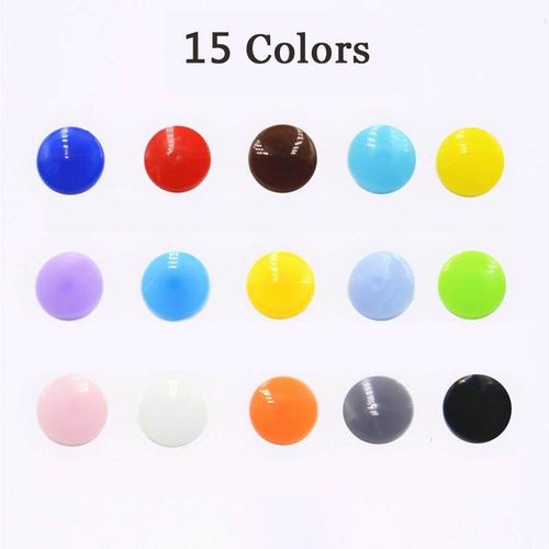 DIY Clothes T5 Plastic Fastener Snap Resin Press Stud Cloth Tool Kit 150 sets of buttons