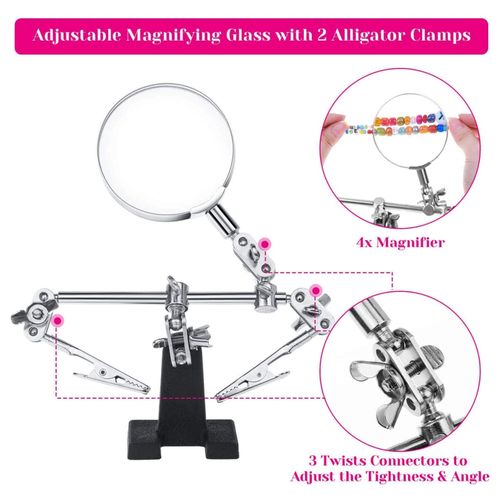 Jewelry Making Tools Kit Necklaces Wires Repair Earrings Black Pliers