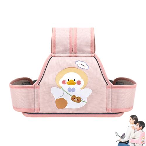Motorcycle Adjustment Kids Belt Provide Better Visibilities with Bright Reflective Strips Suitable for Outdoor Night Ridings,Pink NO5235