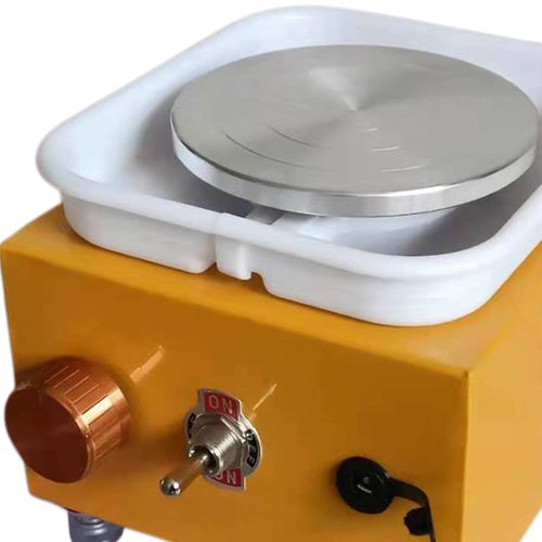 Pottery Wheel With Turntable Tray Clay Yellow