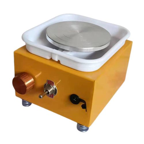 Pottery Wheel With Turntable Tray Clay Yellow