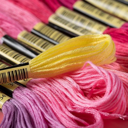 Cross Stitch Threads, 50 Strands Per Package, Mixed Colors, Cross