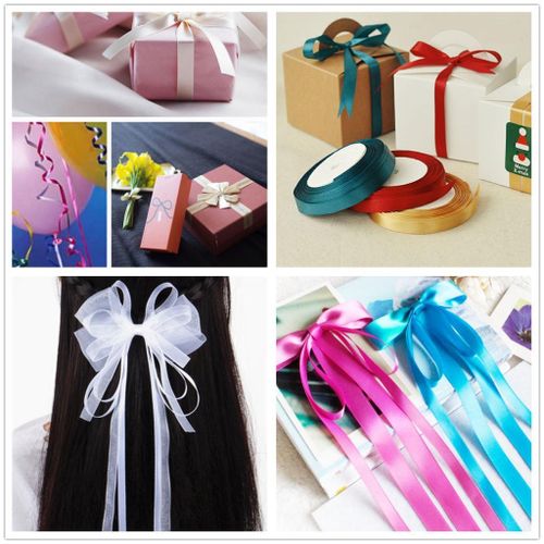 16 Colored Set Double-sided Satin Ribbon Grosgrain Ribbons
