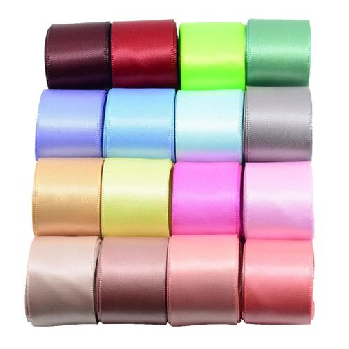 16 Colored Set Double-sided Satin Ribbon Grosgrain Ribbons