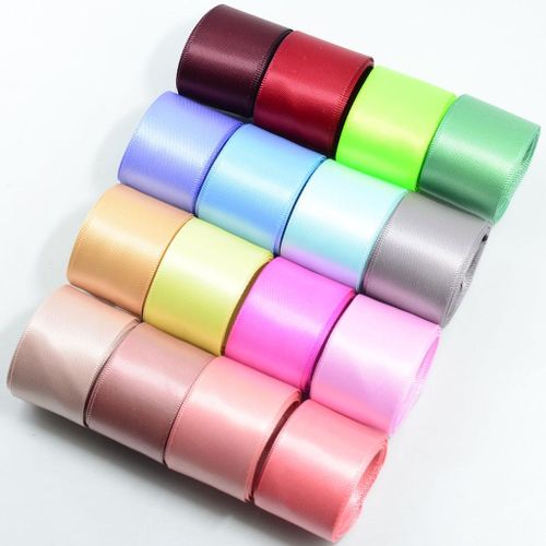 16 Colored Set Double-sided Satin Ribbon Grosgrain Ribbons