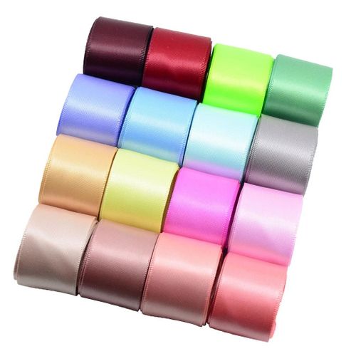 16 Colored Set Double-sided Satin Ribbon Grosgrain Ribbons