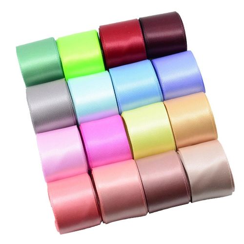 16 Colored Set Double-sided Satin Ribbon Grosgrain Ribbons