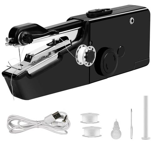 USB Electric Handheld Sewing Machine Kit, for Denim Curtain