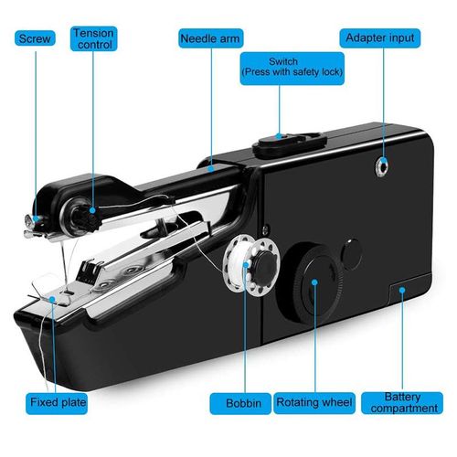 USB Electric Handheld Sewing Machine Kit, for Denim Curtain