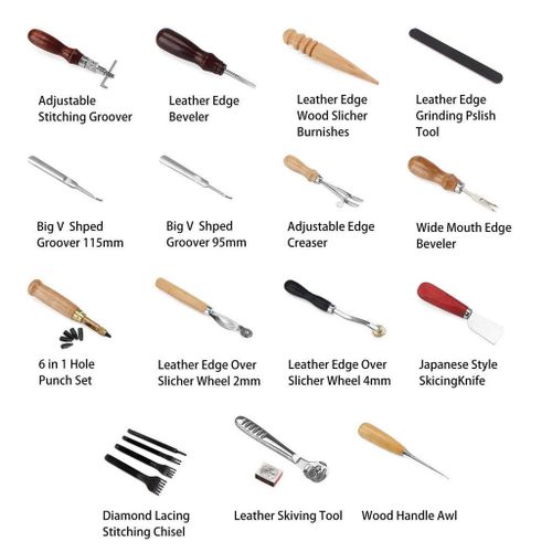 1 Leather Tool Leather  Sewing Stitching Groover Tool