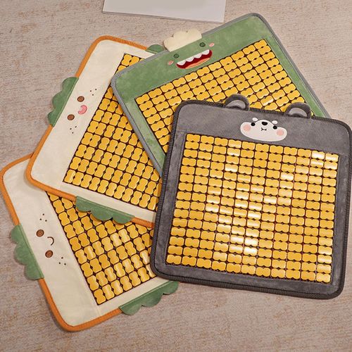 Car Cushion Mat Cute Bread Bamboo Seat Cooling Pad  A